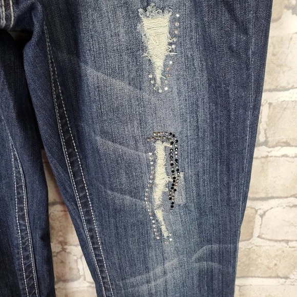 Seven7 Luxe Jeans Sully  Blue 14 Stretch Bootcut NWT - Picture 9 of 15